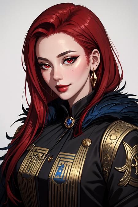 01611-2671206390-((Masterpiece, best quality,edgQuality)),smirk,smug,_edgAyre, red hair,red eyes,__lora_edgAyre_AC6_1__edgfbb, a woman in a black.png